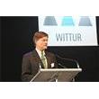 Stephan Rojahn, President of the Wittur Group, holding his speech